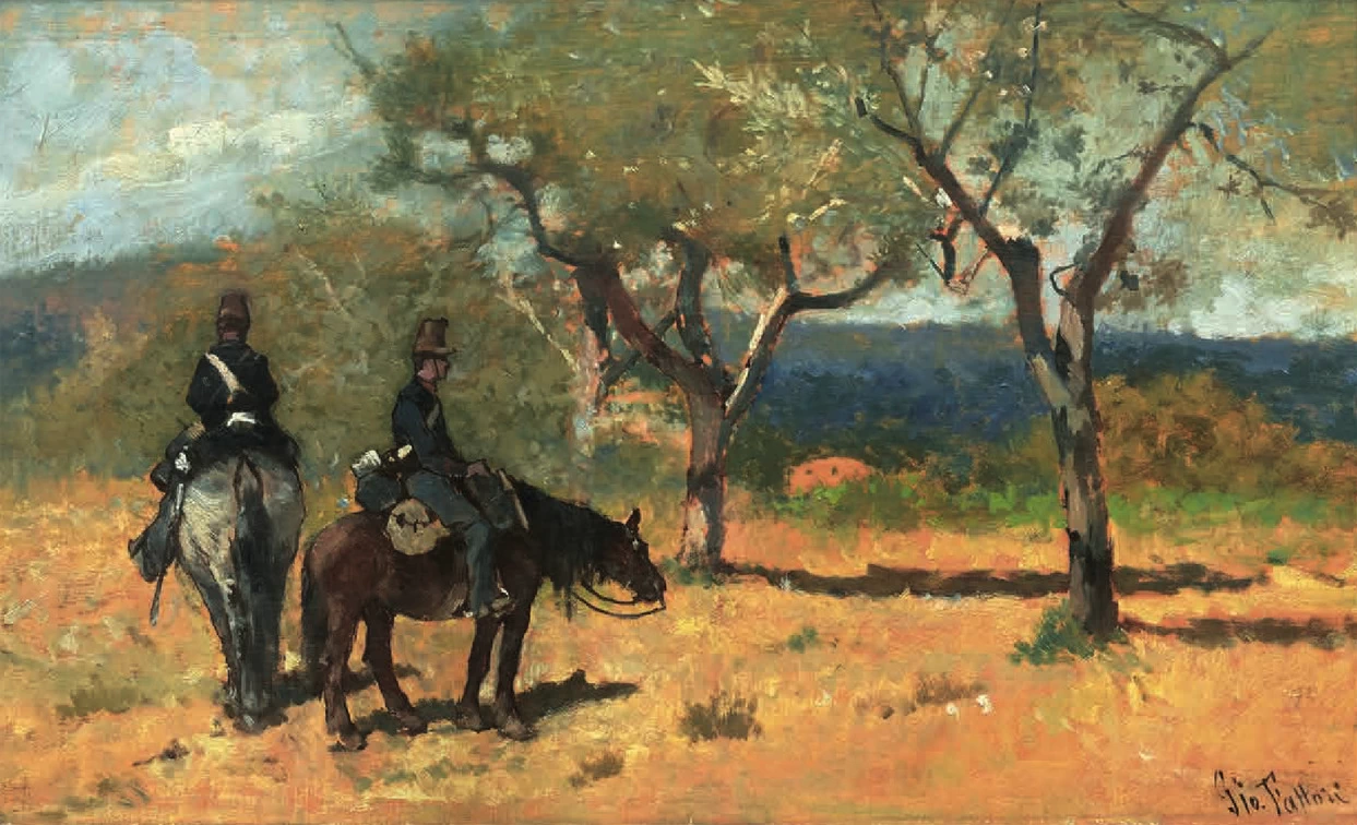 Militari in perlustrazione [1900 circa]